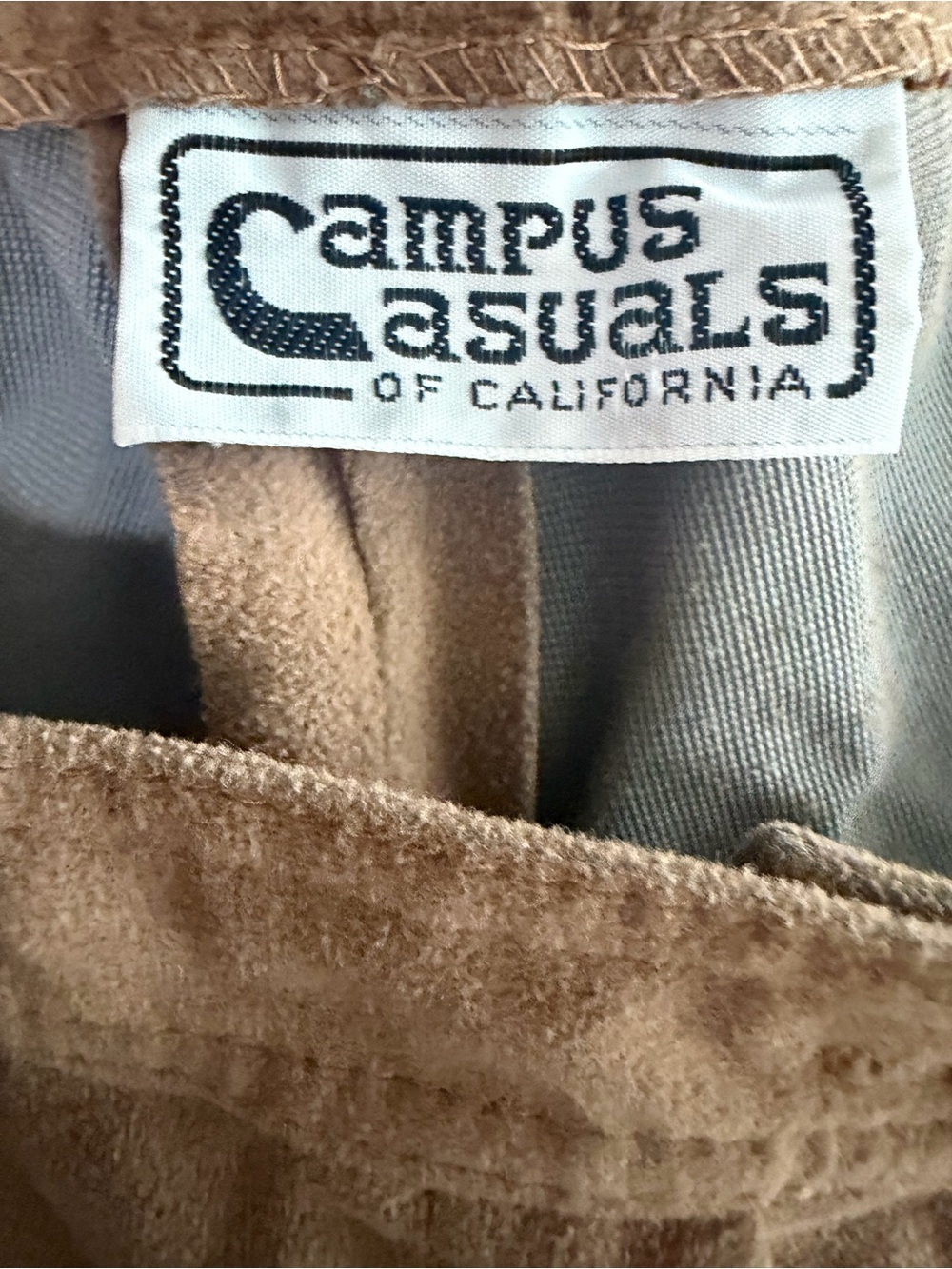 VTG Campus Casuals High Rise Faux Suede Minimalist Capsule Wide Leg Pants Small - Picture 4 of 4